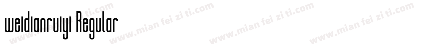 weidianruiyi Regular字体转换
